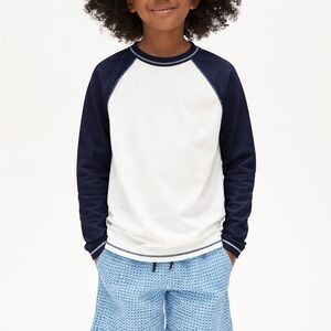 Crewcuts NWT XS J.Crew 4 5 toddler Kids youth swim top rash guard tee